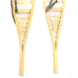 Large Pair Of Rawhide Traditional Snow Shoes