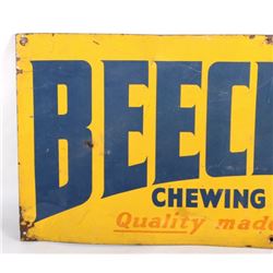 Beech-Nut Chewing Tobacco Gas Station Sign C1950's