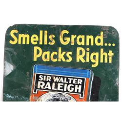 Sir Walther Raleigh Tobacco Tin Sign C.1950's