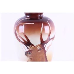 Pittsburgh Lamp Brass & Glass Co. Stag Vase
