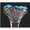 Image 4 : Zuni Sterling Silver Turquoise Nugget Ring
