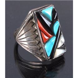 Zuni Turquoise Sterling Silver Turquoise Ring