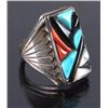 Image 1 : Zuni Turquoise Sterling Silver Turquoise Ring