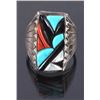 Image 2 : Zuni Turquoise Sterling Silver Turquoise Ring