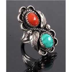 Navajo Sterling Silver Turquoise Ring