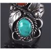 Image 3 : Navajo Sterling Silver Turquoise Ring