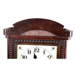 Antique Oak Chiming Wall Clock