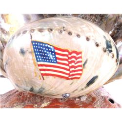 WWII Sea Shell Foxhole Art Lamp