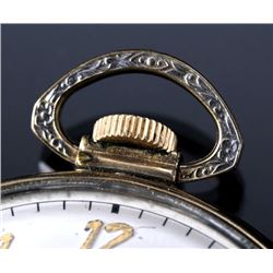 10K Gold Gruen Veri-thin 17 Jewel Pocket Watch