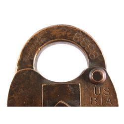 Prohibition Era Bureau of Industrial Alcohol Lock