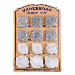 Complete Service Station Radiator Cap Display