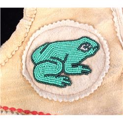 Montana Crow Pictorial Beaded Vest Mid-20th C