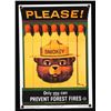 Image 1 : Smokey Bear U.S. Forest Service Porcelain Sign