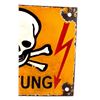 Image 2 : German Achtung Skull Crossed Bones Sign (Nazi)