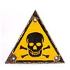 Image 1 : WWII Nazi Skull & Crossed Bones Porcelain Sign