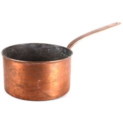 Dovetailed Copper Saucepan With Heart Handle 1850