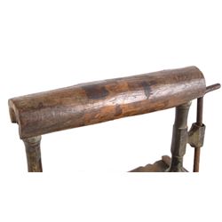 Antique Brass Two Piece Flat Iron C.1850's