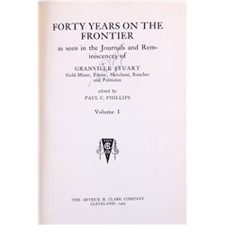 Forty Years on the Frontier First Edition 1925