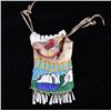 Image 2 : Crow Beaded Pipe Tobacco Pouch With Trade Pipes