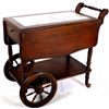 Image 11 : Antique Marble Top Rolling Tea Cart