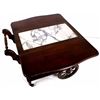 Image 3 : Antique Marble Top Rolling Tea Cart