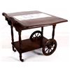 Image 4 : Antique Marble Top Rolling Tea Cart