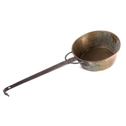 Collection Of Antique Brass Saucepans C.1870-80's