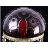 Image 1 : Etched Glass Ruby Red Lamp