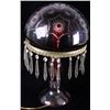Image 4 : Etched Glass Ruby Red Lamp