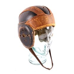Antique c.1930 Leather Football Helmet and Cleats