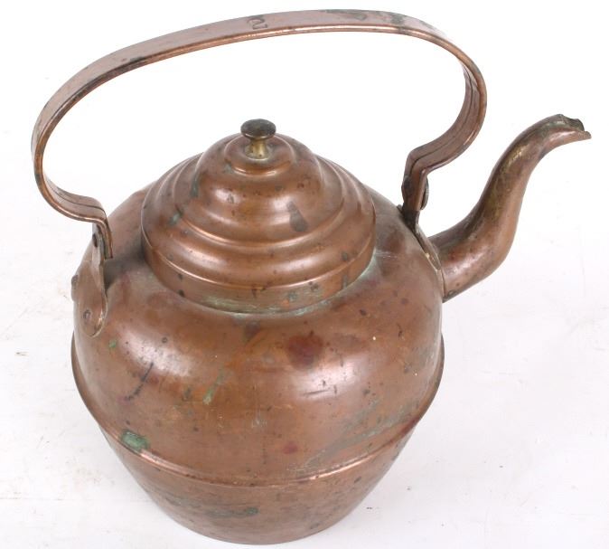 Antique Copper Tea Kettle