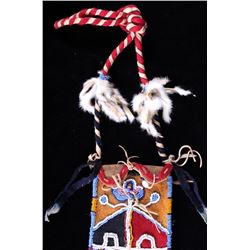 Kiowa Native American Strike-A-Lite Beaded Bag