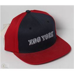 #75-ZOO YORK RED AND BLACK HAT