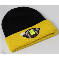 #99-ENJOI BLACK AND YELLOW TOQUE