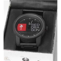 #112-RED DRAGON BLACK ALDRON WATCH
