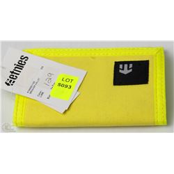 #129-ETNIES BRIGHT YELLOW WALLET