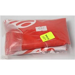 #142-VANS RED AND WHITE DRAW STRING BACKPACK