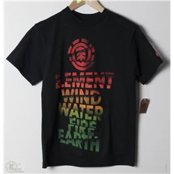 #232-ELEMENT YOUTH BLACK RASTA T-SHIRT