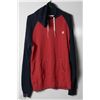 Image 1 : #265-ELEMENT MENS PULLOVER HOODIE (RED& NAVY)