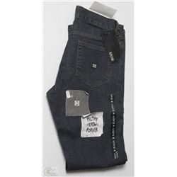 #293-KR3W MENS SLIM CUT BLACK JEANS