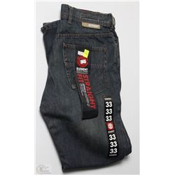#294-ELEMENT MENS STRAIGHT CUT BLACK JEANS