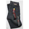 Image 1 : #294-ELEMENT MENS STRAIGHT CUT BLACK JEANS