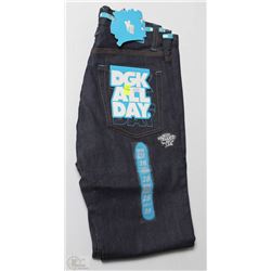 #300-DGK MENS STRAIGHT LEG RELAXED DARK BLUE JEANS
