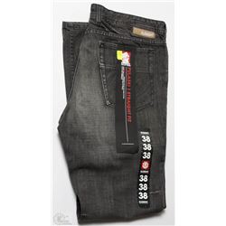#310-ELEMENT MENS STRAIGHT CUT GREY JEANS