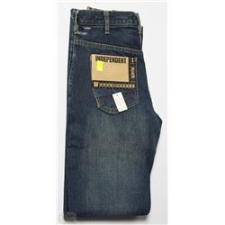 #315-INDEPENDENT MENS SLIM CUT BLUE JEANS