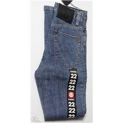 #317-ELEMENT MENS STRAIGHT CUT BLUE JEANS