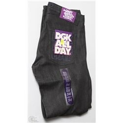 #340-DGK MENS STRAIGHT FIT BLACK JEANS
