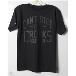#357-CROOKS MENS BLACK T-SHIRT