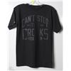 Image 1 : #357-CROOKS MENS BLACK T-SHIRT
