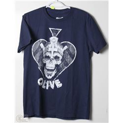 #391-OLIVE MENS NAVY T-SHIRT